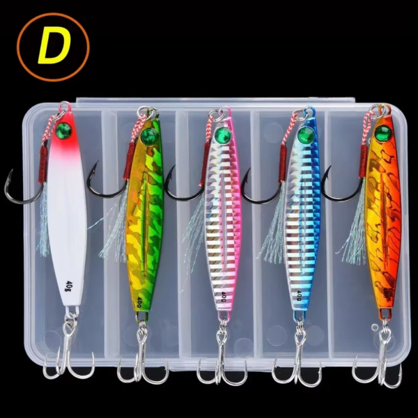 5Pcs Metal Jig Fishing Lure