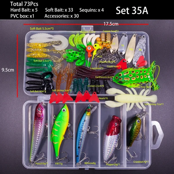 FFLYBG New Mixed Fishing Lure Set - Image 13