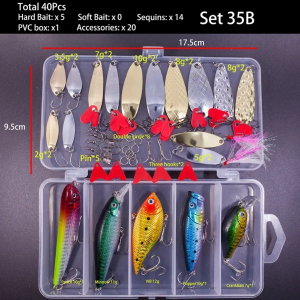 FFLYBG New Mixed Fishing Lure Set - Image 12