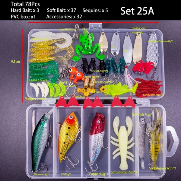 FFLYBG New Mixed Fishing Lure Set - Image 9