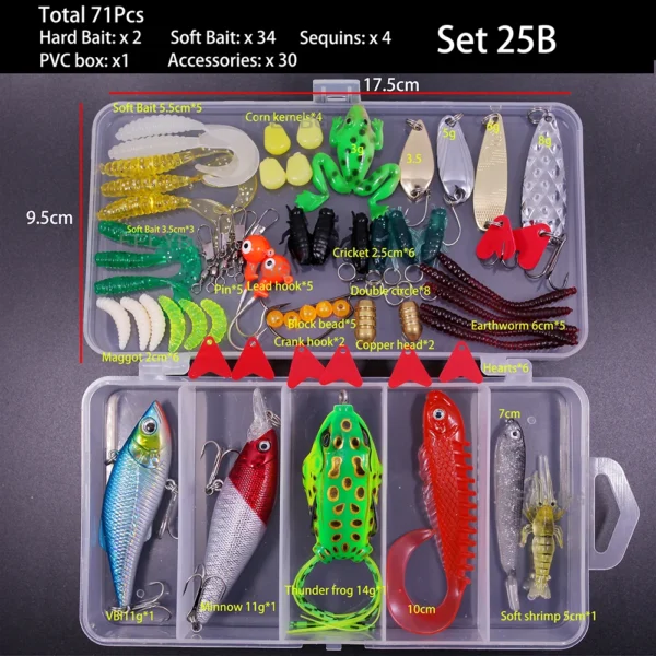 FFLYBG New Mixed Fishing Lure Set - Image 14