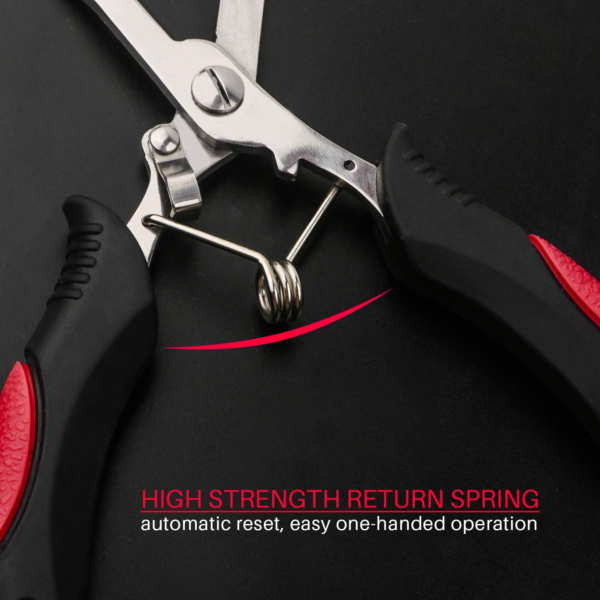 Fishing Pliers Stainless Steel Hook Remover Braid Cutter Rustproof Saltwater Split Ring Pliers Fishing Multi-Tools with Sheath and Lanyard - Image 5