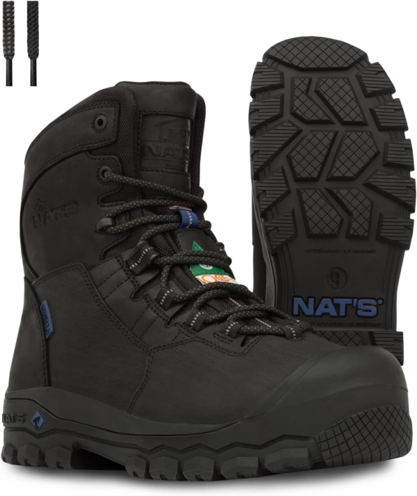 S627 8'' Waterproof Leather Work Boots - CSA Approved with Insulation - Image 6