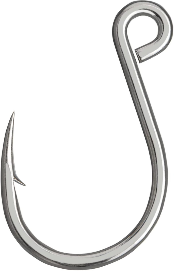50Pcs/100Pcs Box Inline Single Hook Large Eye with Barbed Replacement Fishing Hook Inline Circle Hooks for Spoon Lures Baits Jigs Spinner #2#1 1/0 2/0 3/0 - Image 11