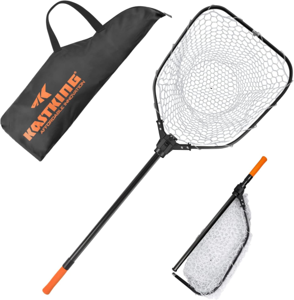 Brutus Fishing Net, Foldable Extendable Fish Landing Net, Lightweight & Portable Fishing Net with Soft EVA Foam Handle, Holds up to 44Lbs/20Kg, Fish-Friendly Mesh for a Safe Release - Image 10