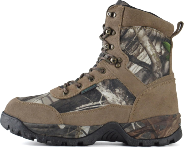 Men'S Hunting Boots Waterproof Hiking Boots Lightweight Tactical Work Boots, 8 Inches Insulated Outdoor Shoes, 400G Thinsulate - Image 2