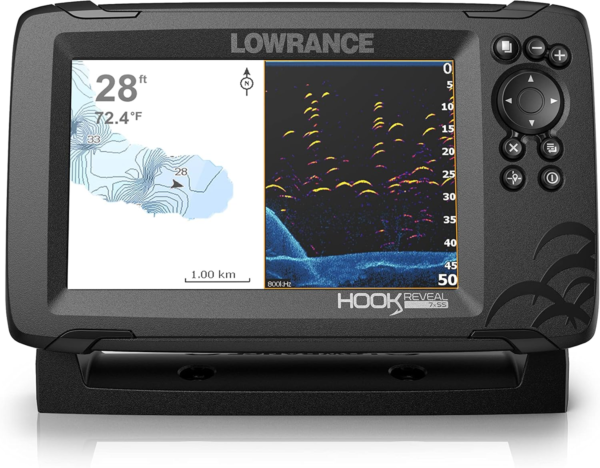 Hook Reveal 7-Inch Fish Finder with Chart and Transducer Options - Image 7