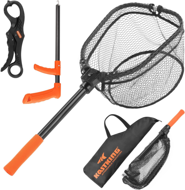Brutus Fishing Net, Foldable Extendable Fish Landing Net, Lightweight & Portable Fishing Net with Soft EVA Foam Handle, Holds up to 44Lbs/20Kg, Fish-Friendly Mesh for a Safe Release - Image 17