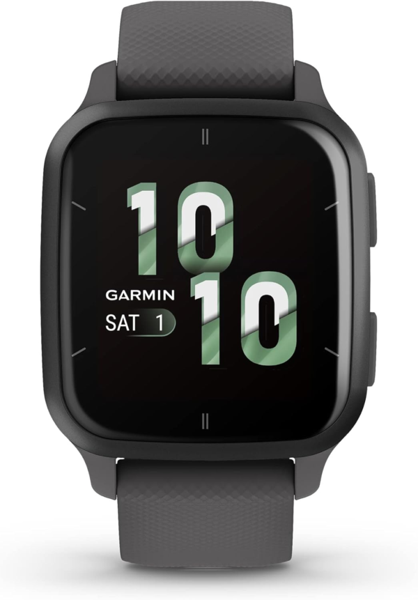 Venu® Sq 2 GPS Smartwatch, All-Day Health Monitoring, Long-Lasting Battery Life, AMOLED Display, Slate and Shadow Gray