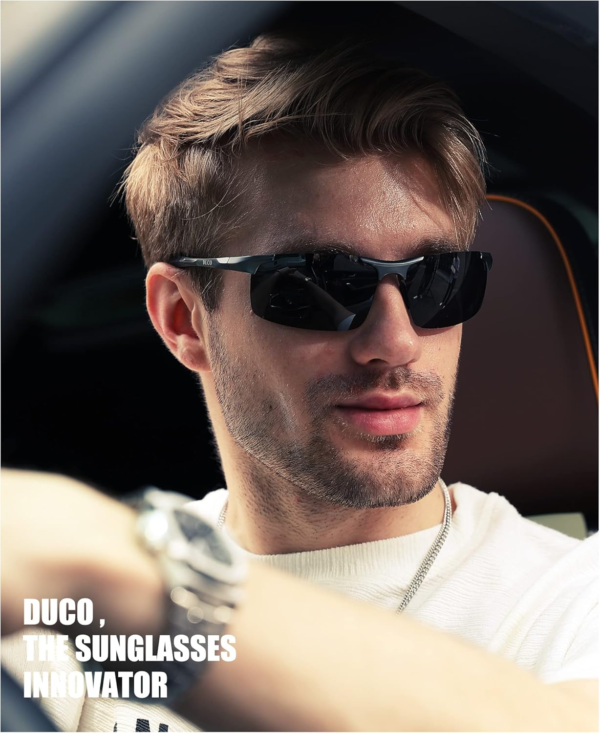 Mens Sports Polarized Sunglasses UV Protection Driving Sunglasses for Men 100% UV400 Protection 8177S - Image 5