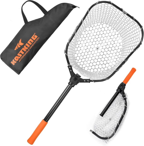Brutus Fishing Net, Foldable Extendable Fish Landing Net, Lightweight & Portable Fishing Net with Soft EVA Foam Handle, Holds up to 44Lbs/20Kg, Fish-Friendly Mesh for a Safe Release - Image 13